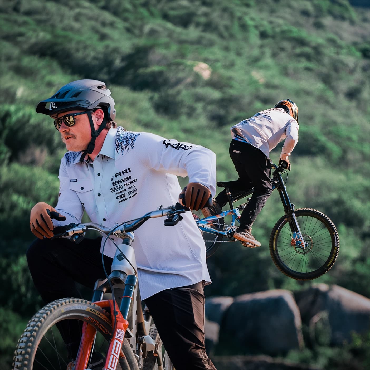 Flying Down the Trail with Professional Freeride Mountain Biker, Kyle Strait